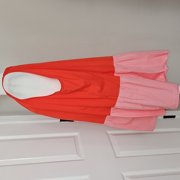 Never Fully Dressed Curve Red and Pink Trapeze Mini Dress - Picture 6 of 10